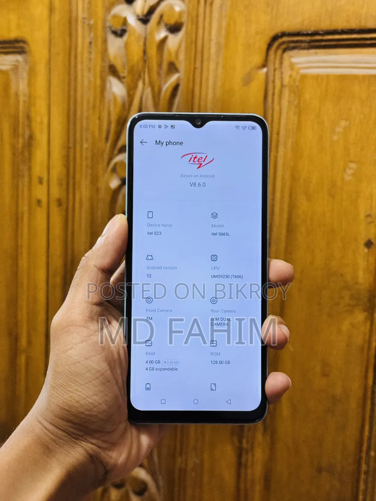 Itel S23 128 GB Blue