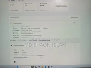 Desktop Computer MSI 16GB AMD Ryzen 5 SSD 128GB