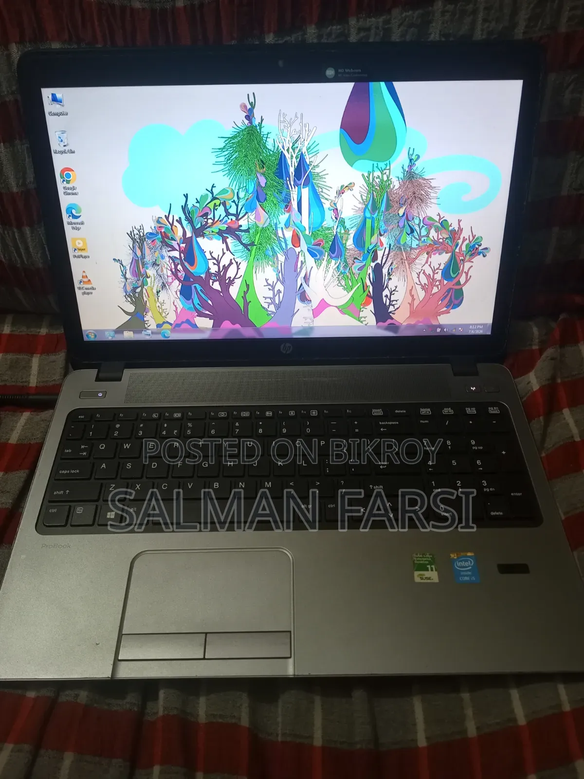 Laptop HP ProBook 450 G5 4GB Intel Core i5 SSD 256GB