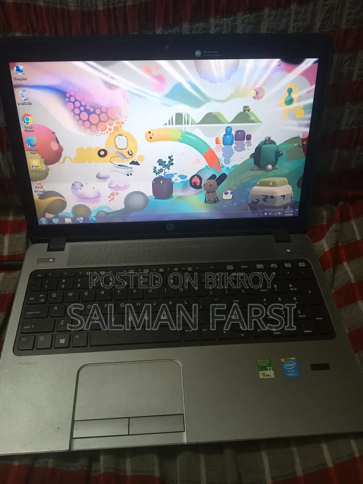Laptop HP ProBook 450 G5 4GB Intel Core i5 SSD 256GB