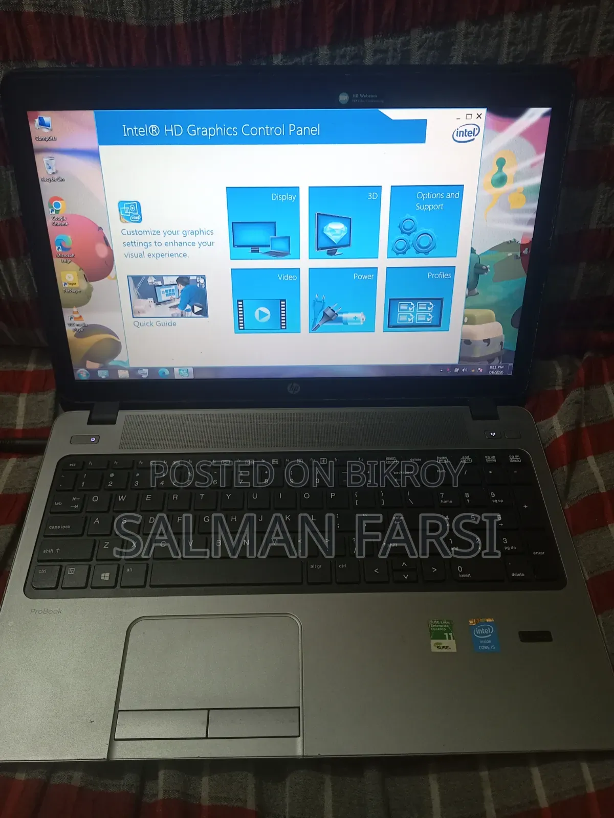 Laptop HP ProBook 450 G5 4GB Intel Core i5 SSD 256GB