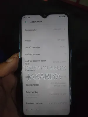 Oppo A12 64 GB Blue