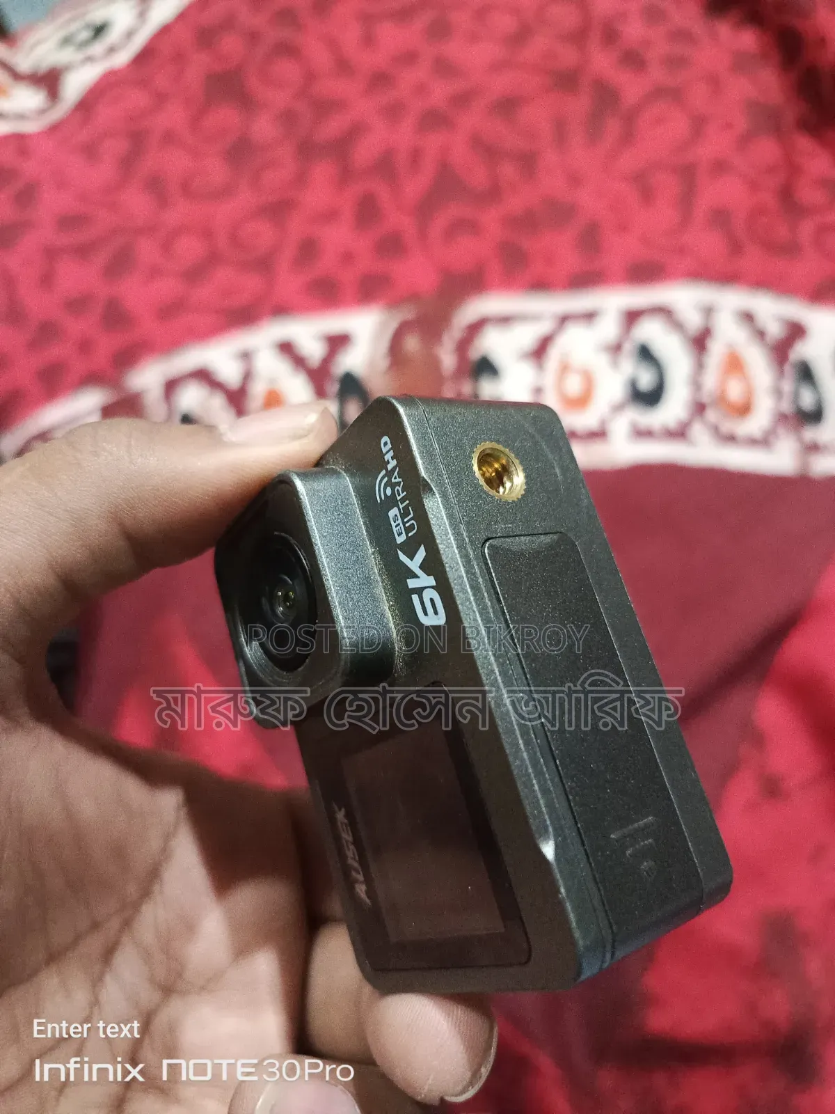 Ausek at-M82tr Wifi Waterproof Action Camera With Motoblog Setup
