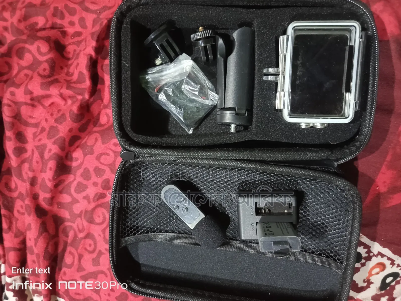 Ausek at-M82tr Wifi Waterproof Action Camera With Motoblog Setup