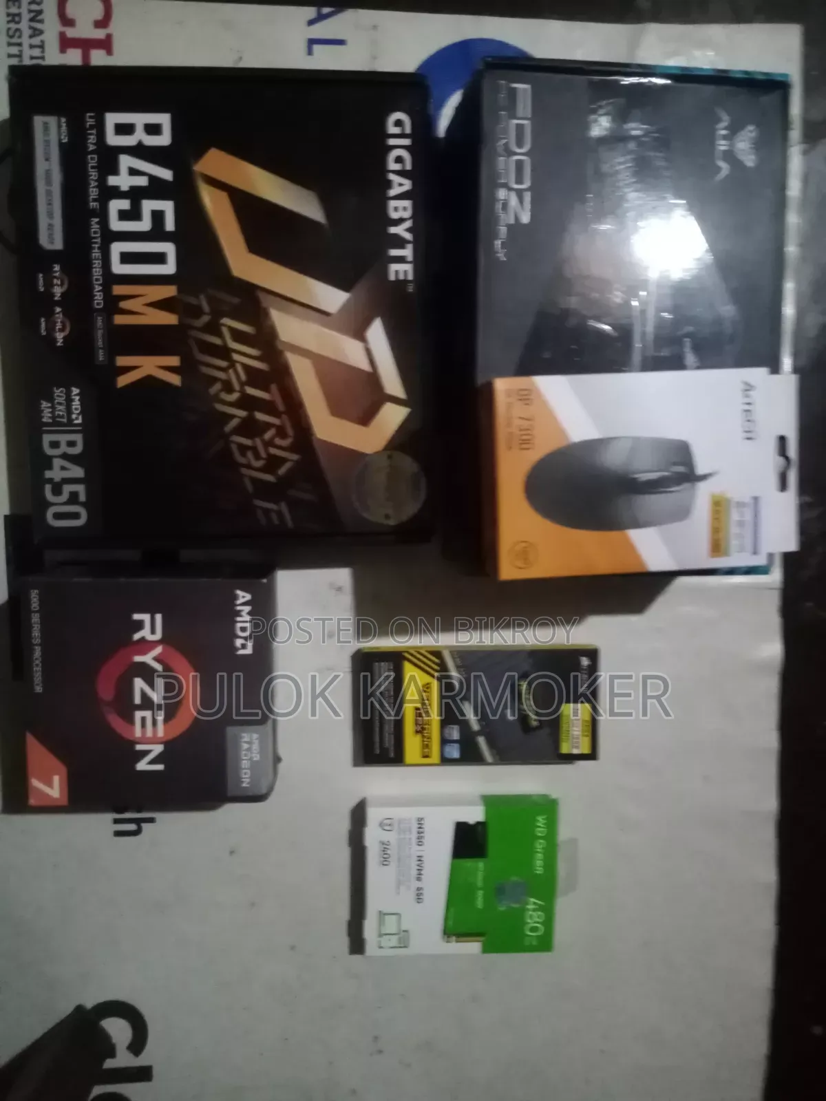 Desktop Computer 16GB AMD Ryzen 7 SSD 500GB