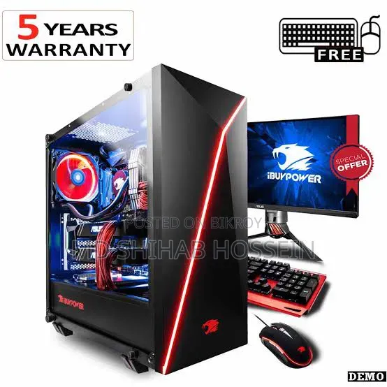 Desktop Computer 8GB Intel SSD 128GB