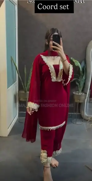 জর্জেট সিকোয়েন্স থ্রি পিস