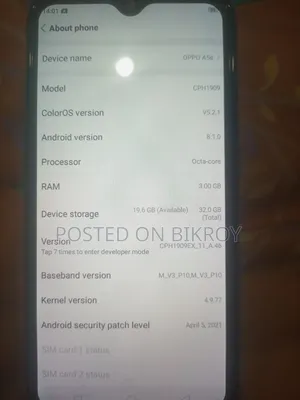 Oppo A5 32 GB Blue