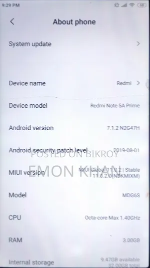 Xiaomi Redmi Note 5A 32 GB Silver
