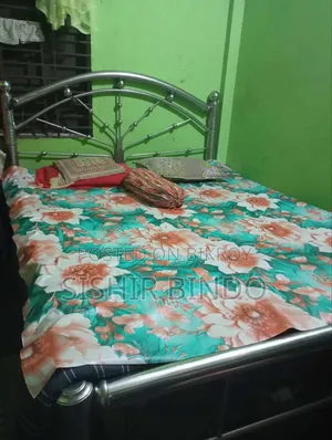 A steel bed will be sold urgently. Used for 1 year