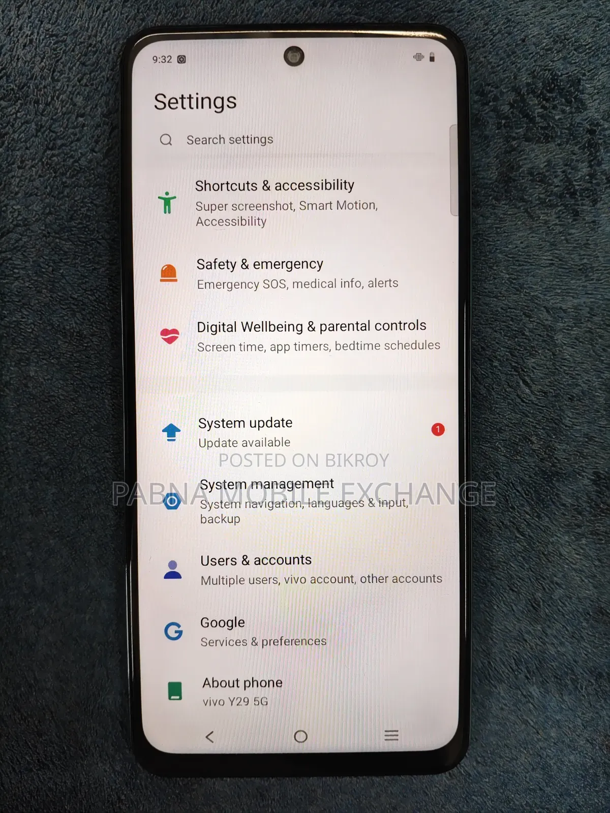 Vivo Y29 128 GB Blue