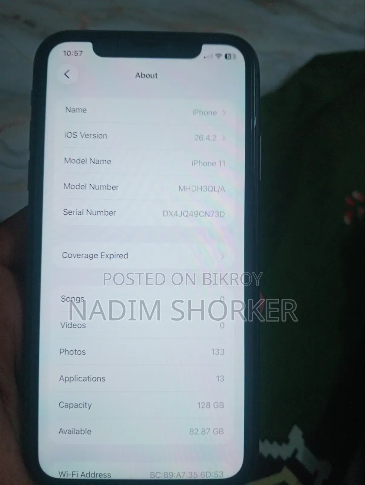 Apple iPhone 11 128 GB Black