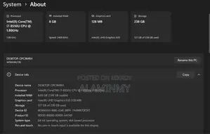 Laptop 8GB Intel Core I7 SSD 256GB