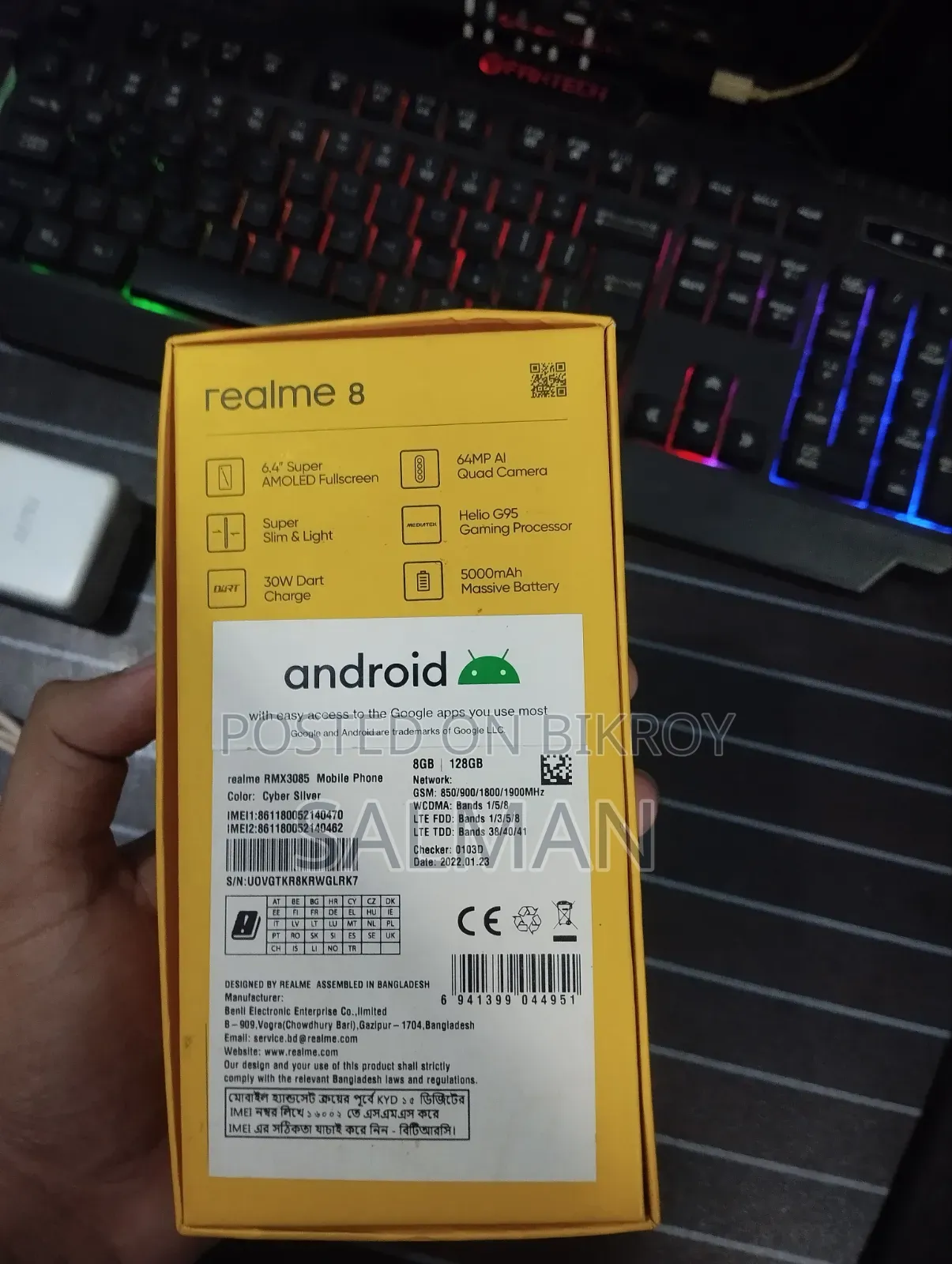 Realme 8 5G 128 GB Silver
