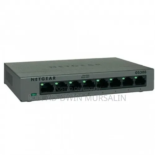 Netgear Gs308 8-Port , Unmanaged Gigabit Desktop Switch