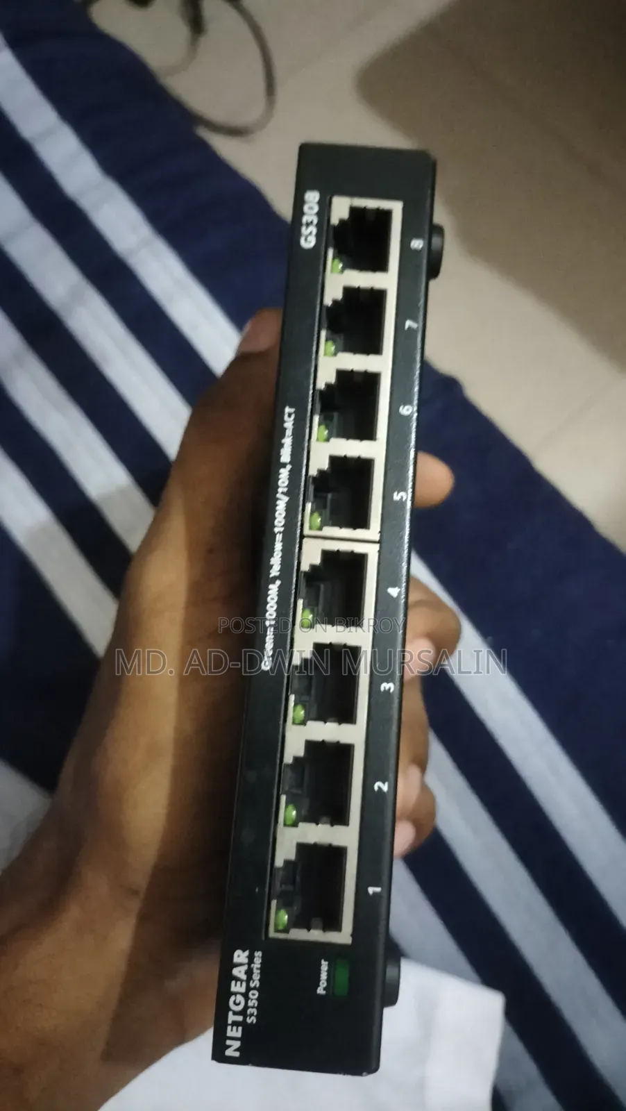 Netgear Gs308 8-Port , Unmanaged Gigabit Desktop Switch