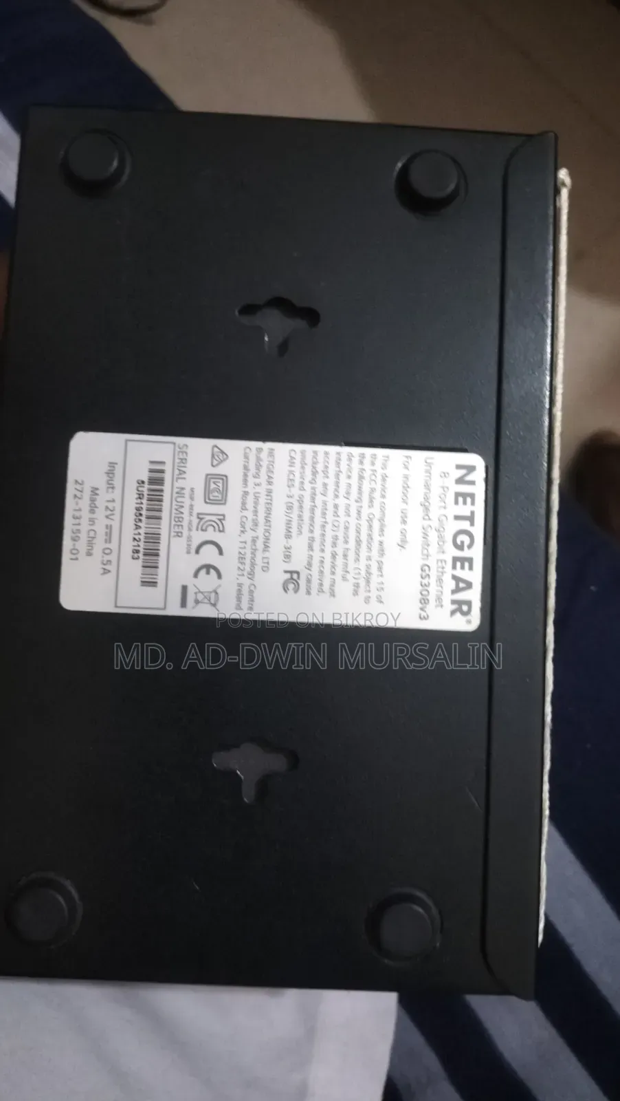Netgear Gs308 8-Port , Unmanaged Gigabit Desktop Switch