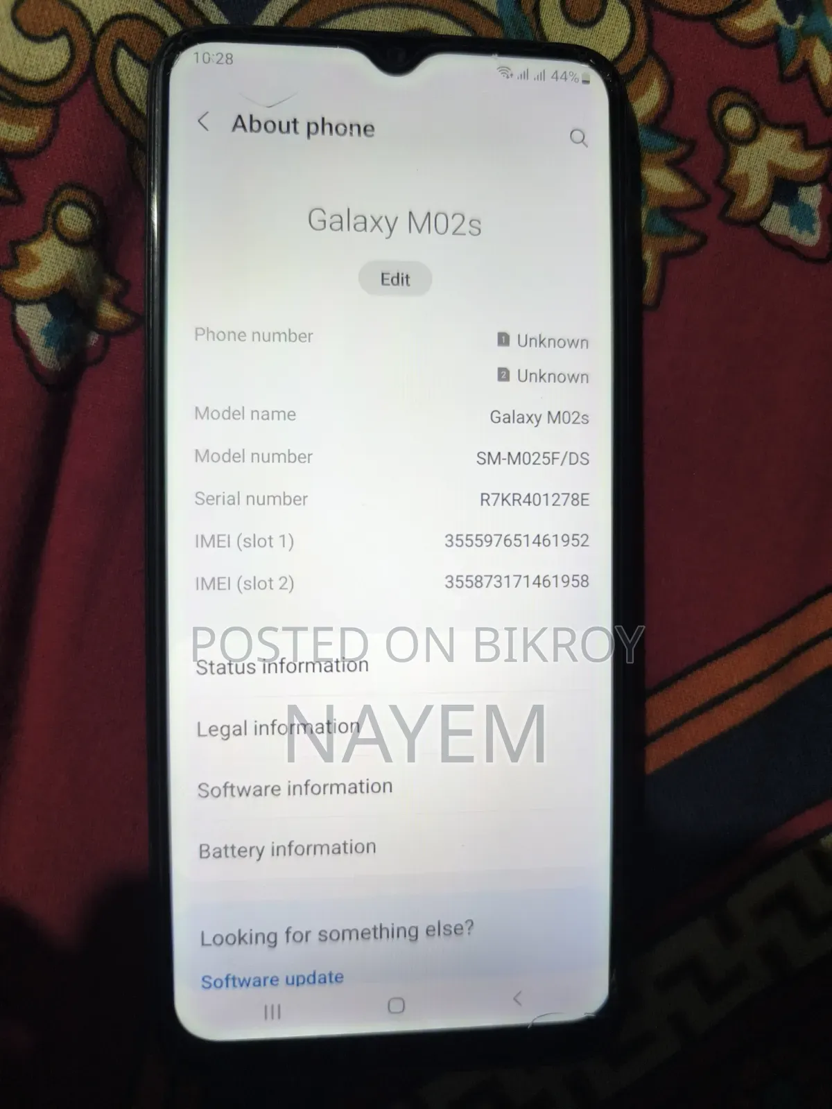 Samsung Galaxy M02s 64 GB Black