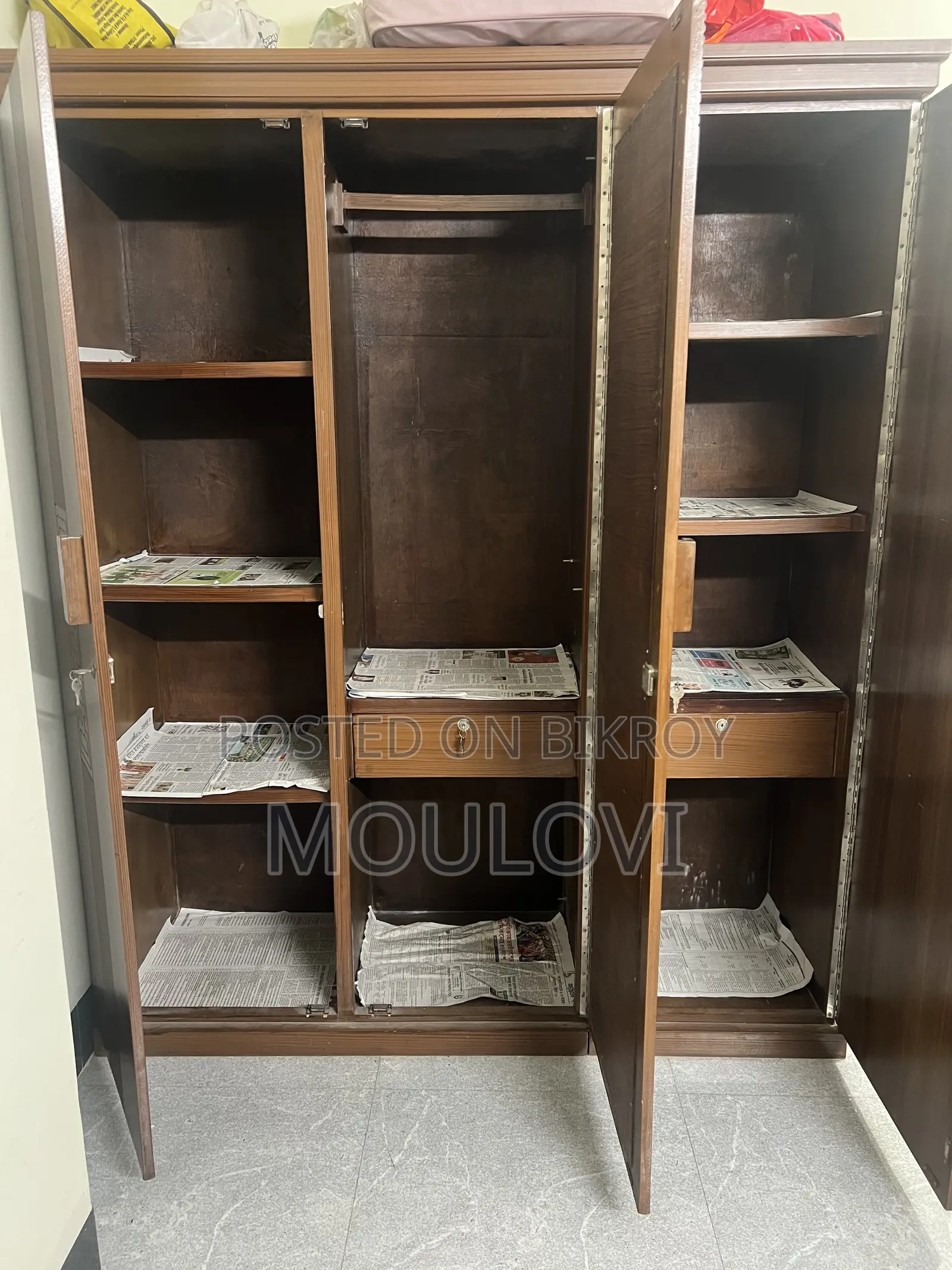3 Part Almirah (Mdf Board) for Sale