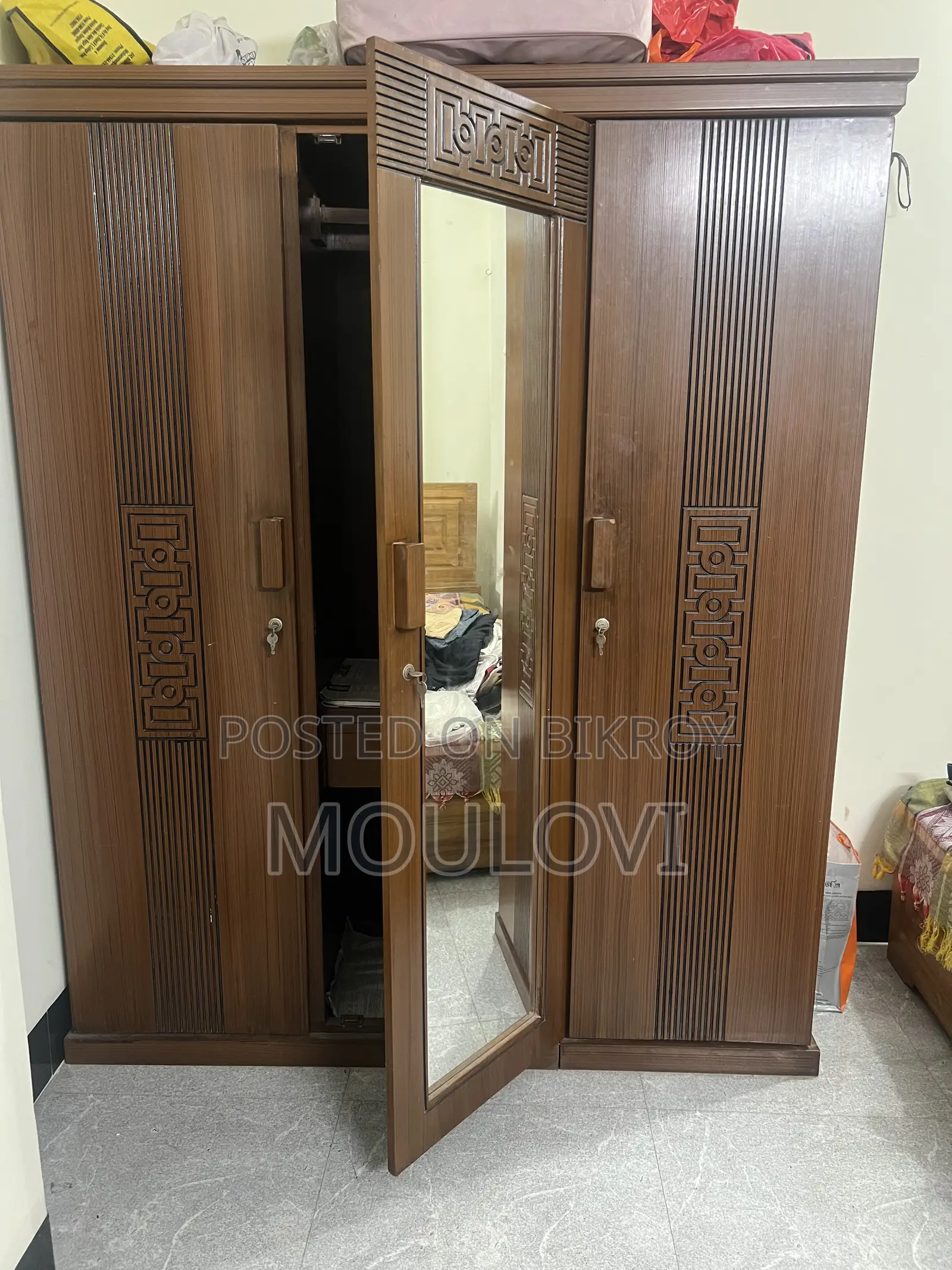3 Part Almirah (Mdf Board) for Sale