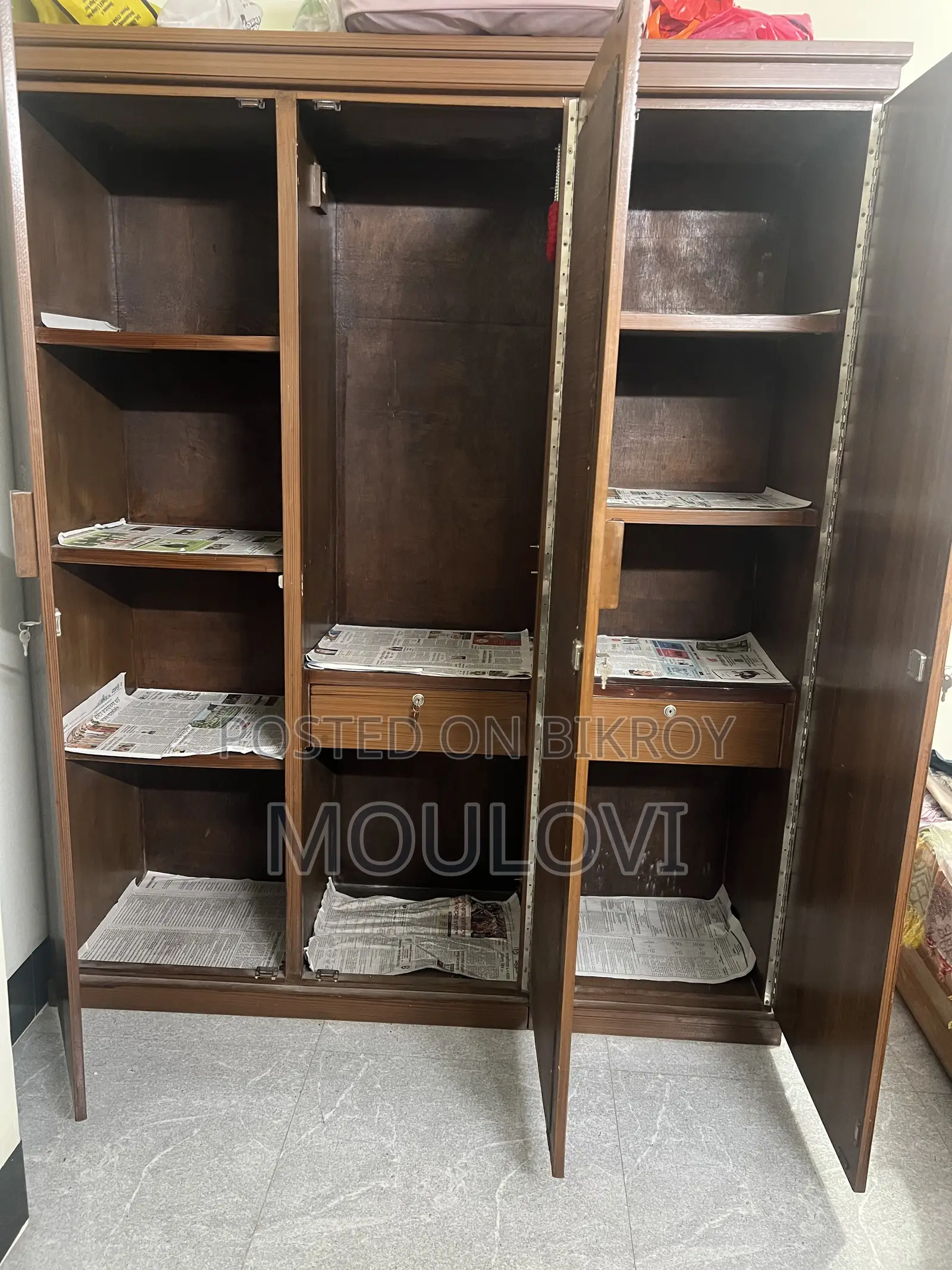 3 Part Almirah (Mdf Board) for Sale