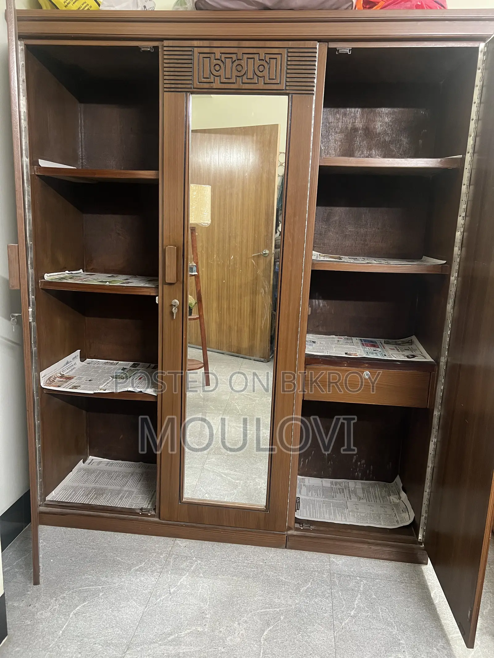 3 Part Almirah (Mdf Board) for Sale