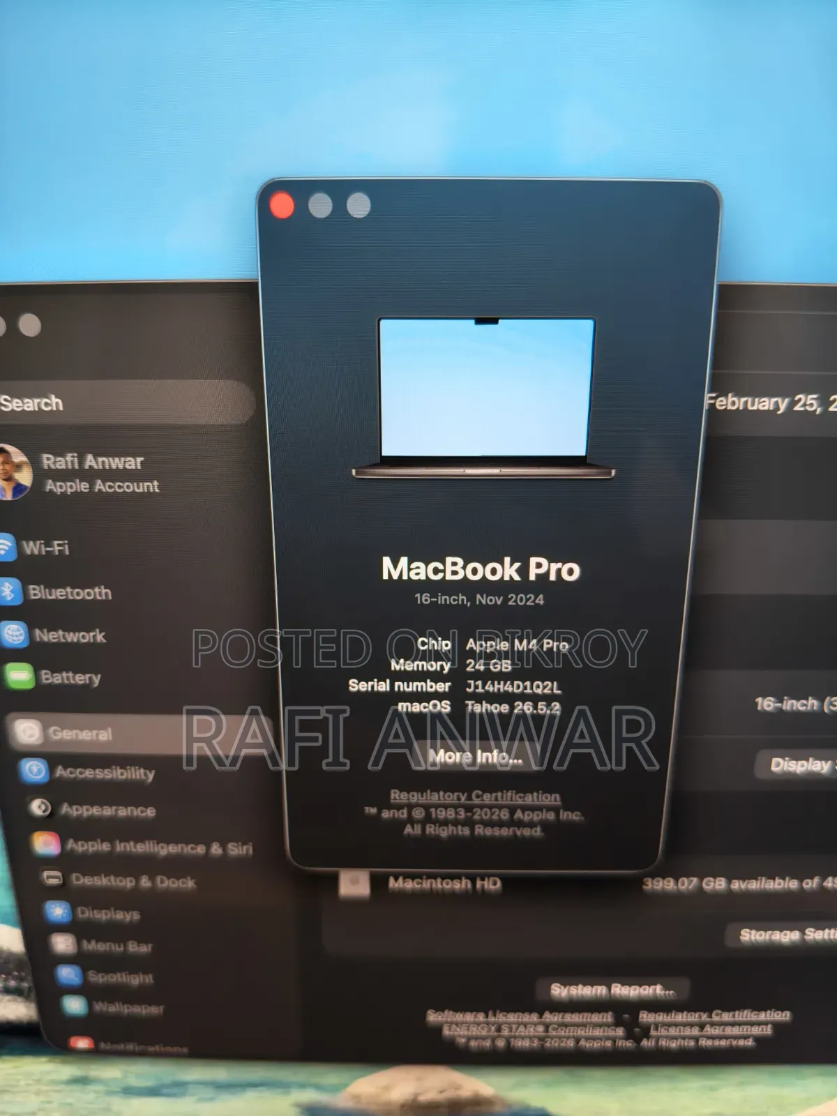 New Laptop Apple MacBook Pro 24GB Apple M4 Pro SSD 512GB