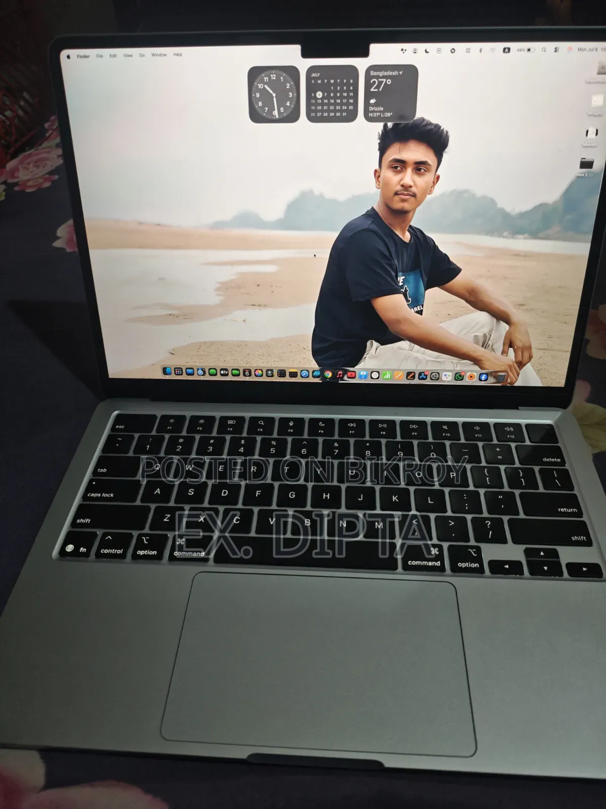 Laptop Apple MacBook Air 2025 M4 16GB Apple M4 SSHD+SSD 256GB