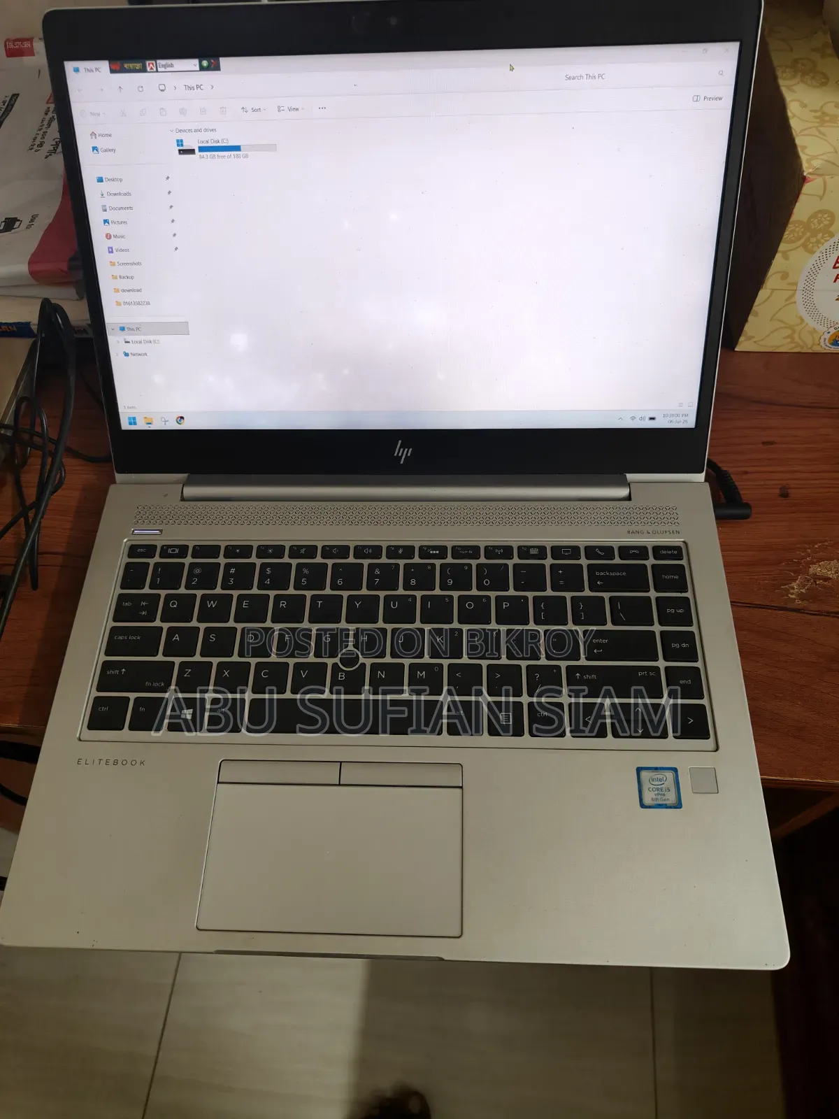 Laptop HP EliteBook 840 G6 16GB Intel Core I5 SSD 256GB
