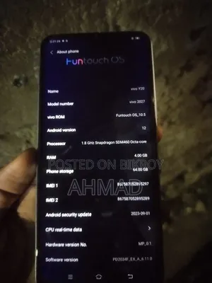 Vivo Y20 2021 64 GB White