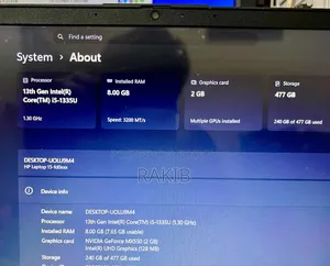 Laptop HP 15 8GB Intel Core I5 SSD 512GB