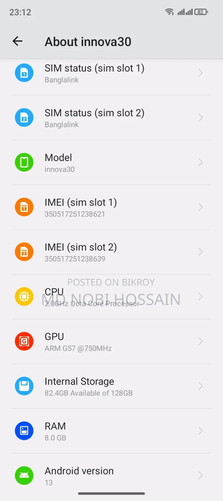 Symphony Innova 30 128 GB Gray