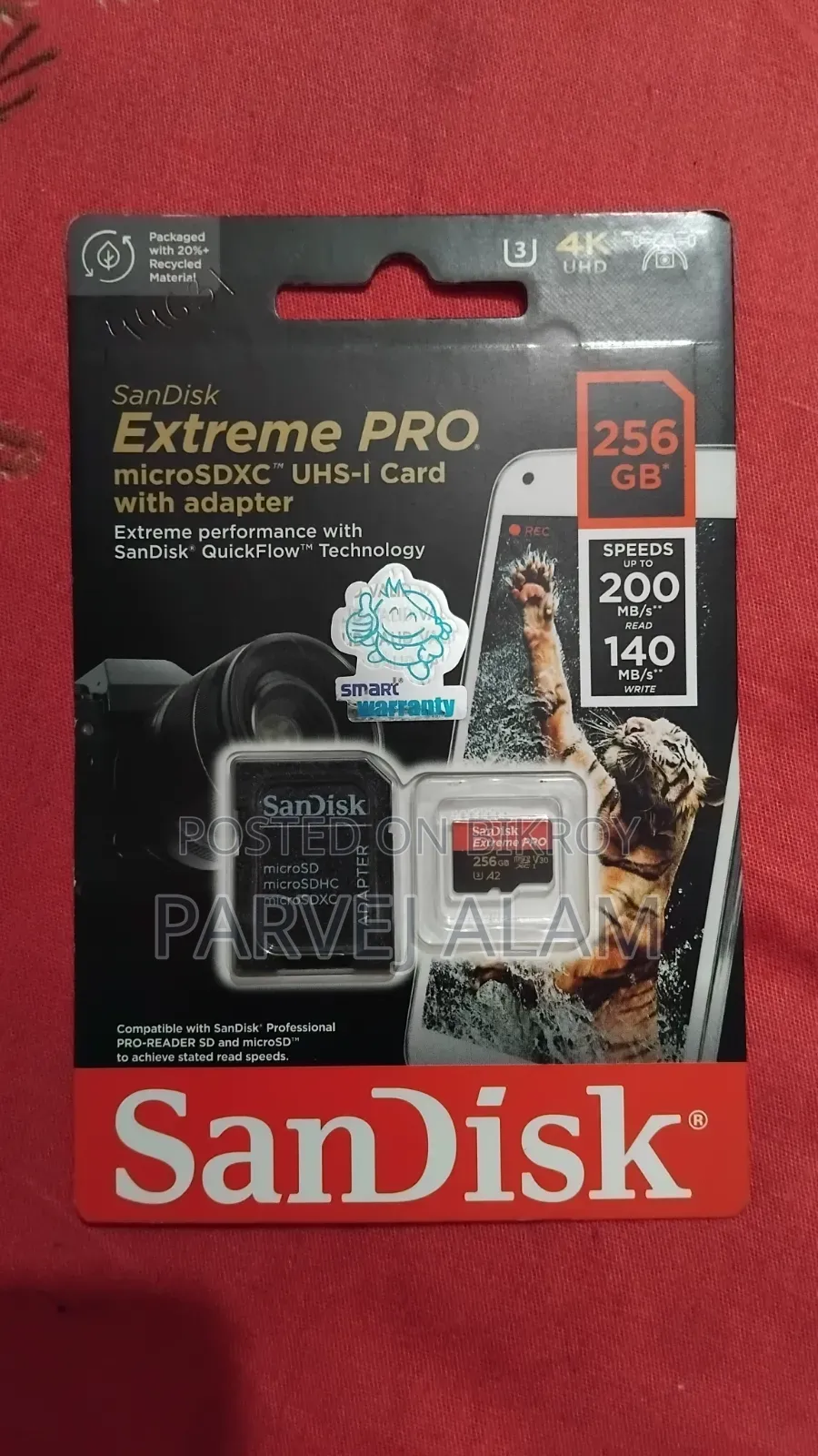 Sandisk 256 GB Micro SD Card Extreme Pro V30
