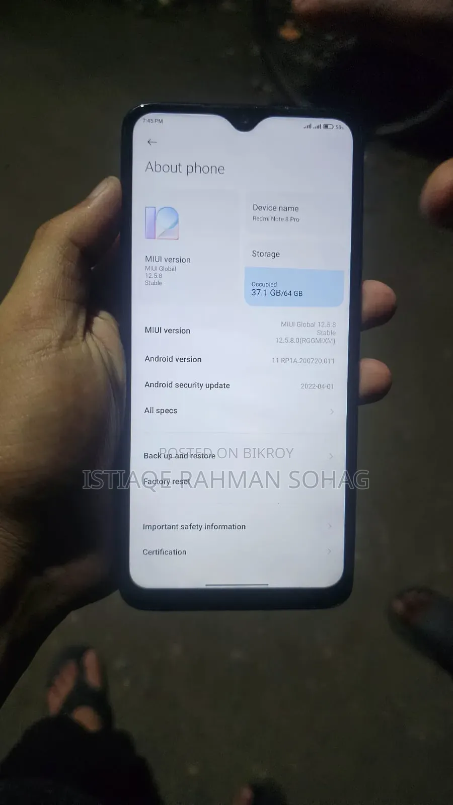 Xiaomi Redmi Note 8 Pro 64 GB Blue
