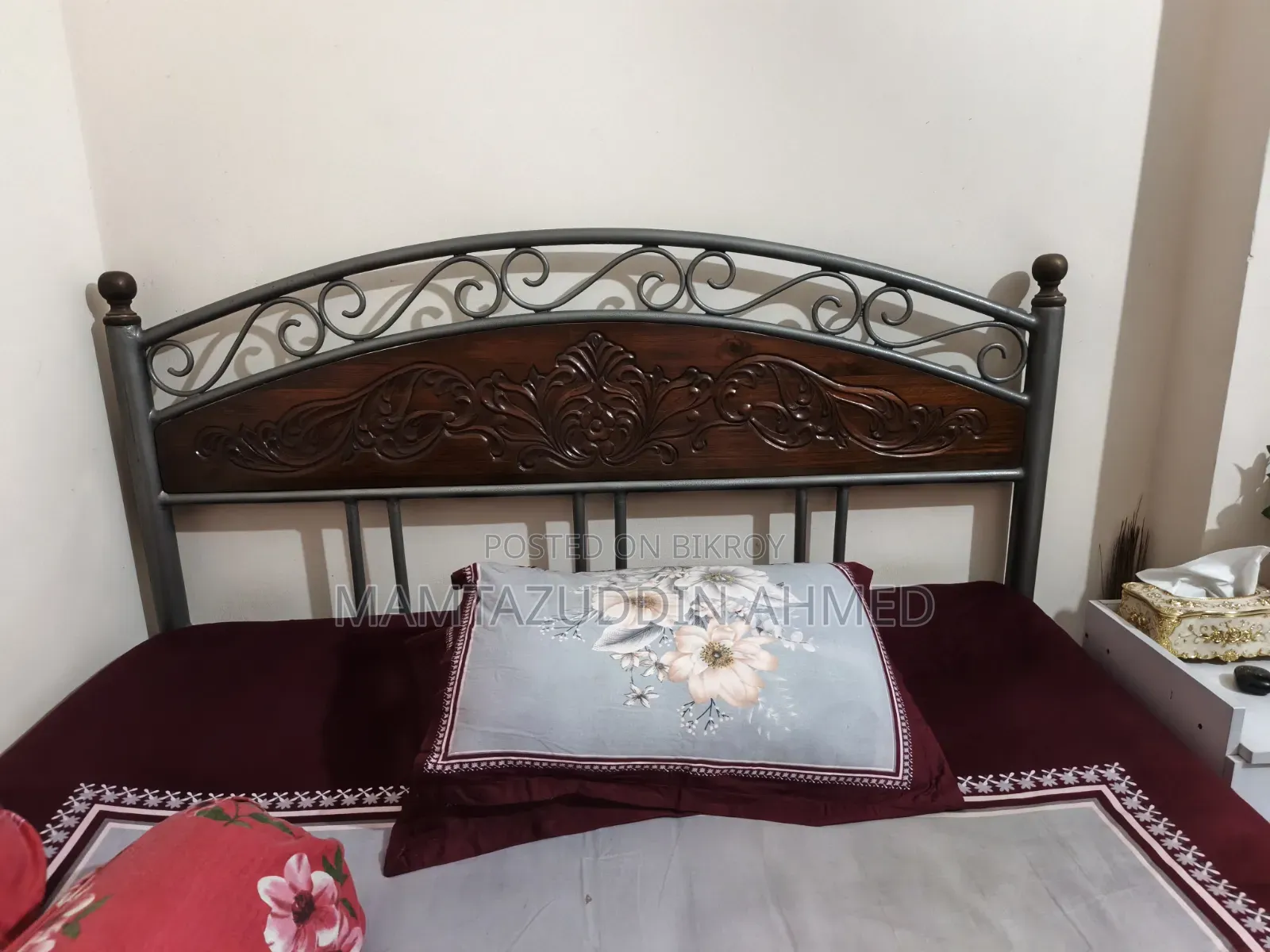 Queen Size Steel Bed