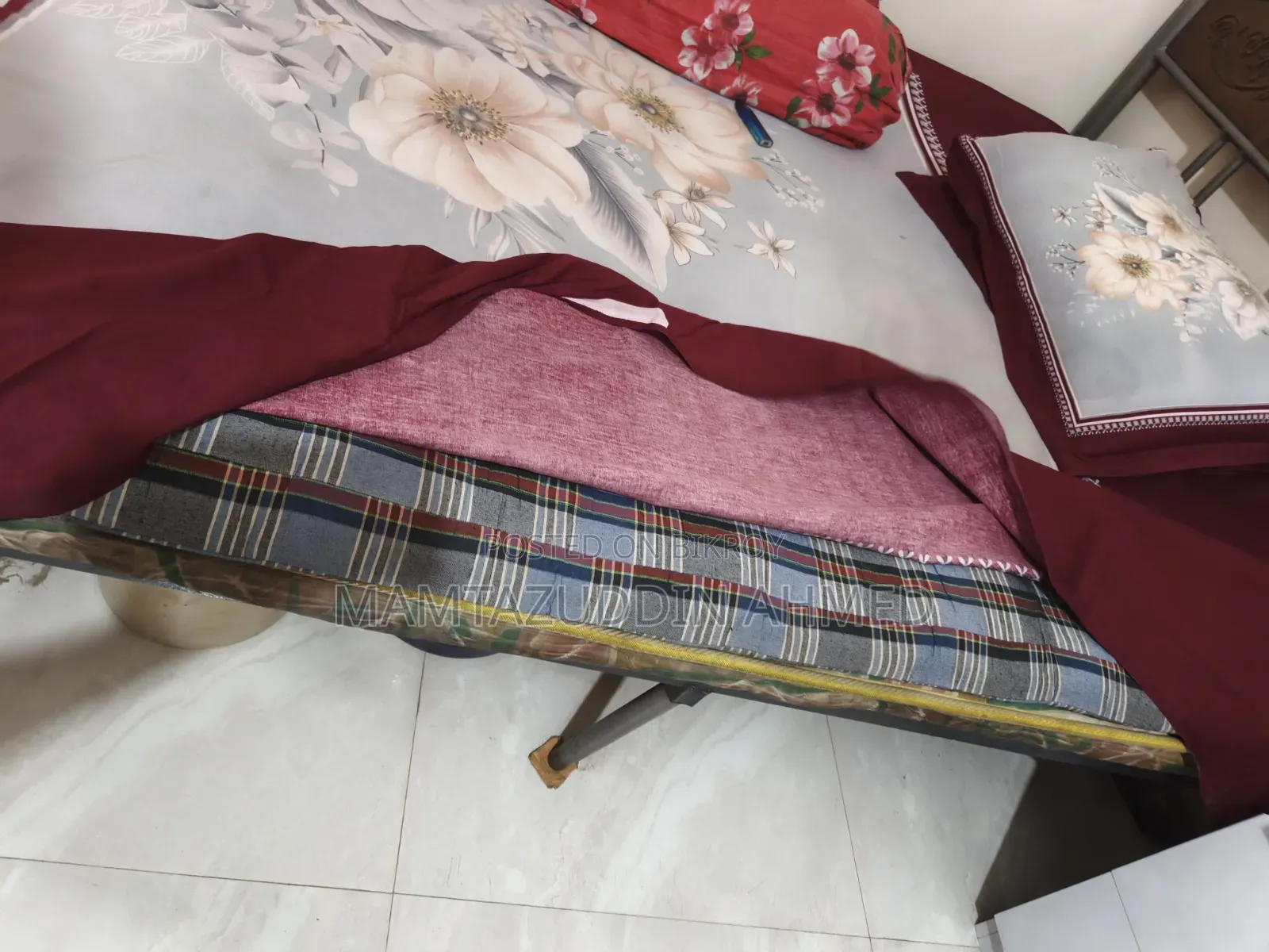 Queen Size Steel Bed
