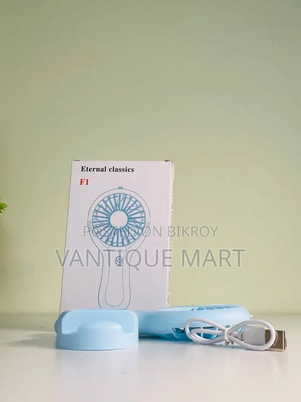 Mini Handy Fan Rechargeable With Stand S13-S1195