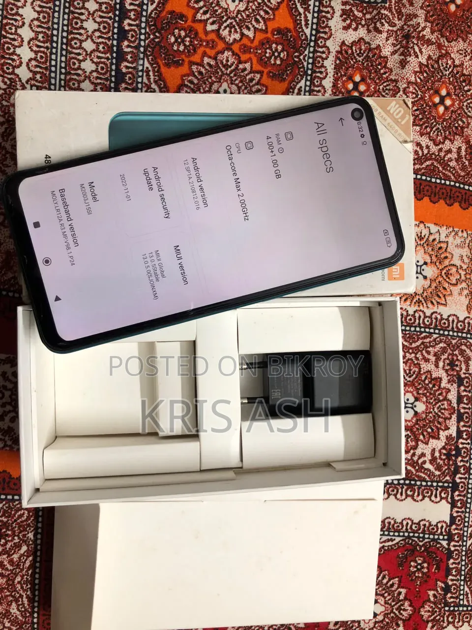 Xiaomi Redmi Note 9 4G 128 GB Green