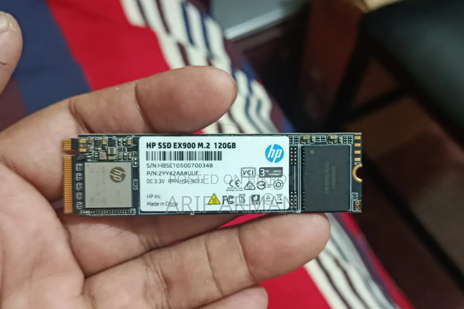 Hp SSD Ex900 M.2 120 Gb SSD