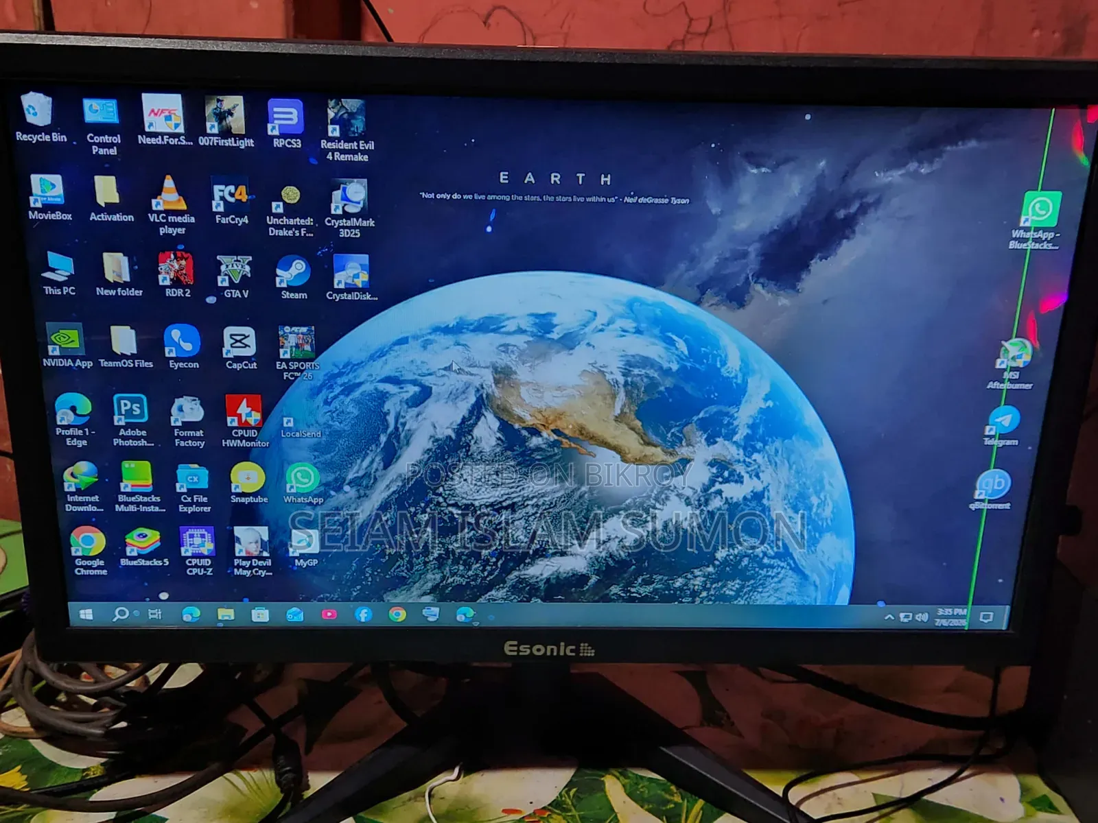 Desktop Computer 8GB AMD Ryzen 5 SSD 256GB