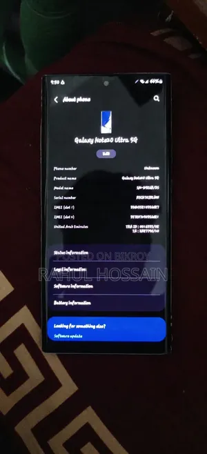 Samsung Galaxy Note 20 Ultra 5G 256 GB Black