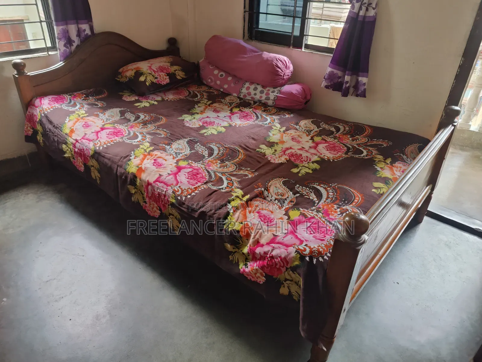 Teak Wood Bed