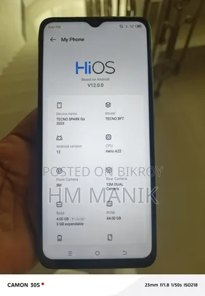Tecno Spark Go 64 GB Blue