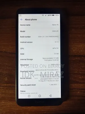 Honor 7S 16 GB Black
