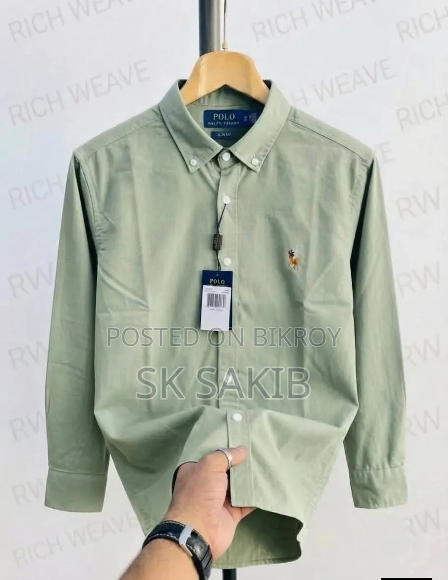 Polo Premium Full Sleeve Cotton Shirt for Men – Cream