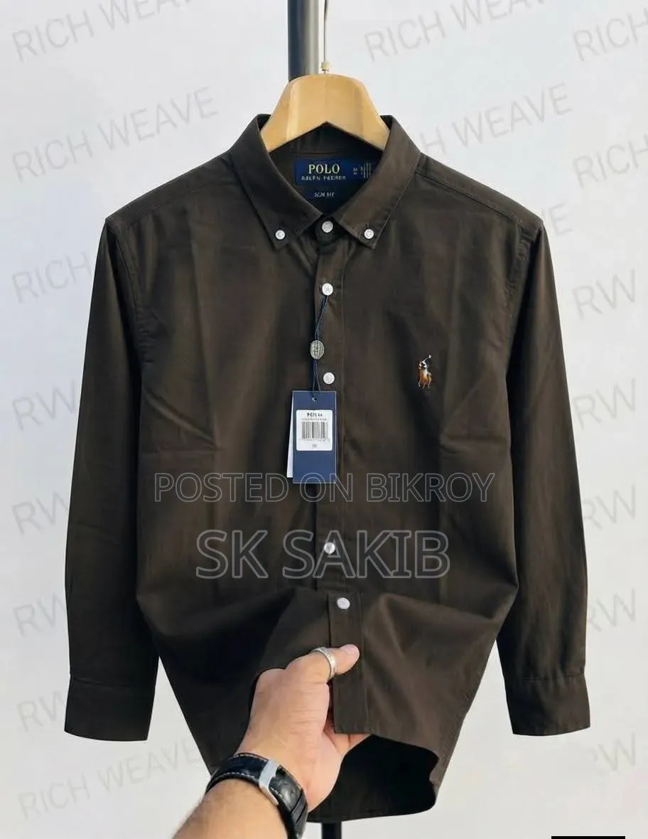 Polo Premium Full Sleeve Cotton Shirt for Men – Cream