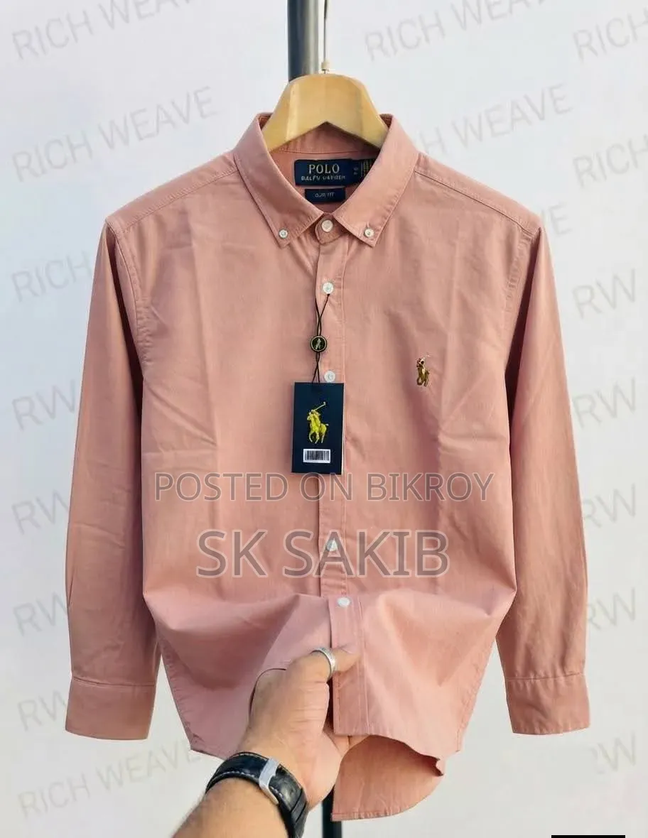 Polo Premium Full Sleeve Cotton Shirt for Men – Cream