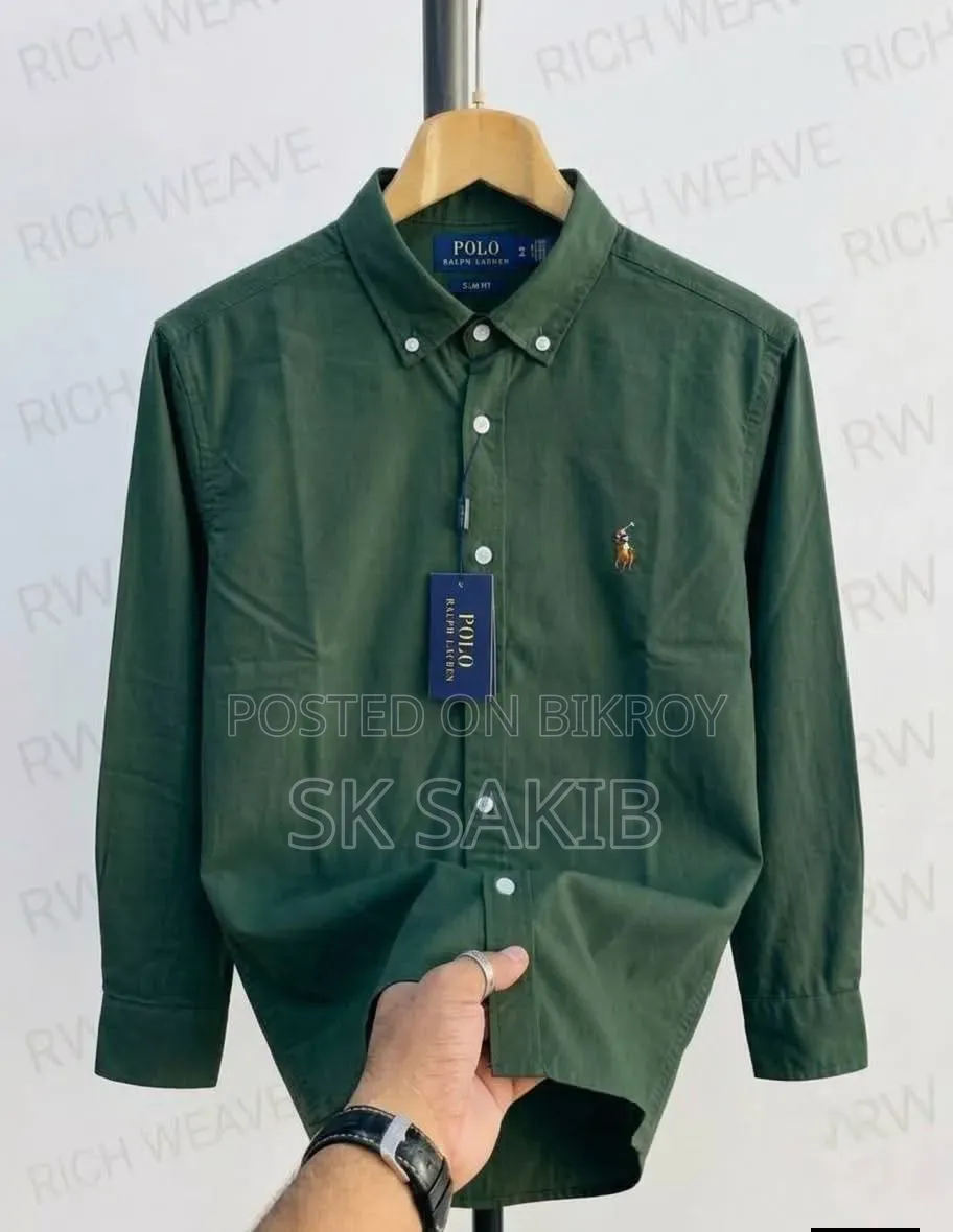 Polo Premium Full Sleeve Cotton Shirt for Men – Cream
