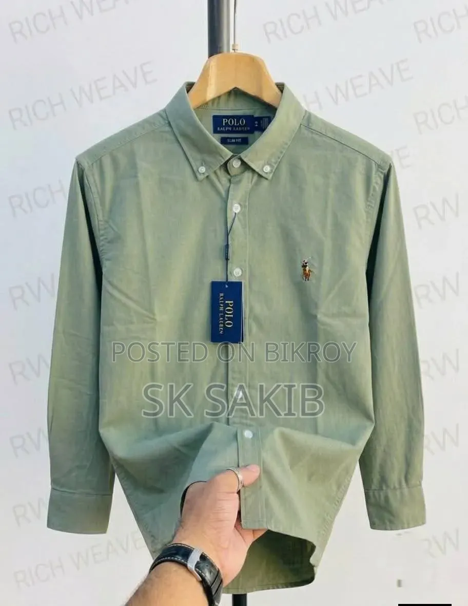 Polo Premium Full Sleeve Cotton Shirt for Men – Cream