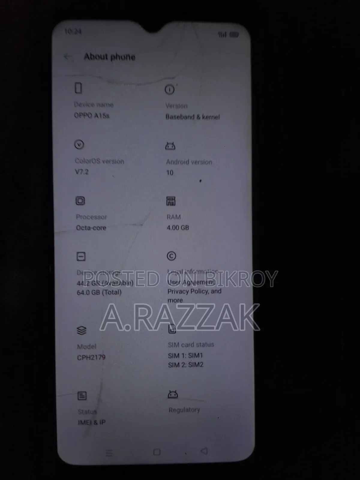 Oppo A15s 64 GB Blue